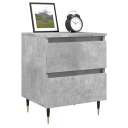 Berkfield Bedside Cabinets 2 Pcs Concrete Grey 40X35X50 Cm Engineered Wood - thumbnail 3