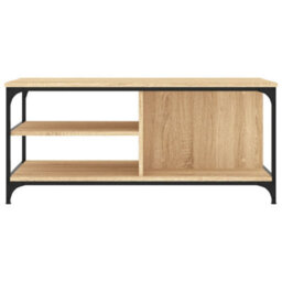 Berkfield Coffee Table Sonoma Oak 100X50X45 Cm Engineered Wood - thumbnail 4