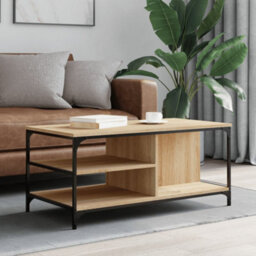 Berkfield Coffee Table Sonoma Oak 100X50X45 Cm Engineered Wood - thumbnail 1