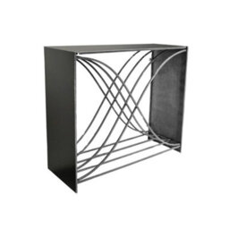 Ivyline Outdoor X Shape Zinc Log Storage H88Cm D100Cm - thumbnail 2
