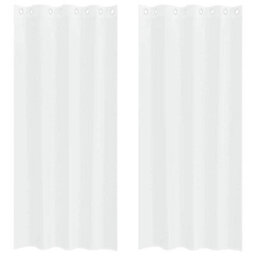 Walplus Curtains With Curtains 2 Pcs White Polyester - thumbnail 2