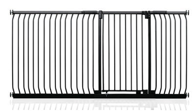 Safetots Extra Tall Elite Safety Gate, 207Cm - 216Cm, Matt Black, Extra Tall 96.8Cm In Height, Pressure Fit Stair Gate - image 1