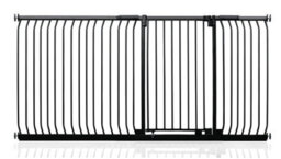 Safetots Extra Tall Elite Safety Gate, 207Cm - 216Cm, Matt Black, Extra Tall 96.8Cm In Height, Pressure Fit Stair Gate - thumbnail 1