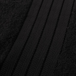 Ohs Luxury 100% Cotton Hand Towel, 50 X 80Cm - Black - thumbnail 5