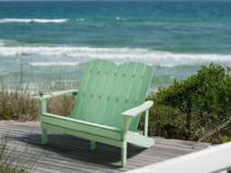 Beliani Garden Bench Adirondack 125 Cm Light Green - thumbnail 2