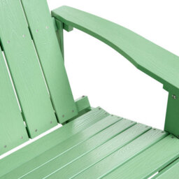 Beliani Garden Bench Adirondack 125 Cm Light Green - thumbnail 6