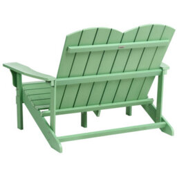 Beliani Garden Bench Adirondack 125 Cm Light Green - thumbnail 5