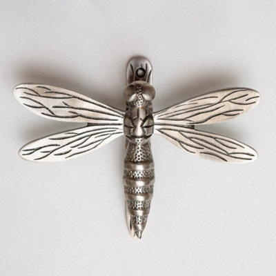 Brass bee Brass Dragonfly Door Knocker - Pewter Finish - image 1