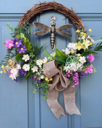 Brass bee Brass Dragonfly Door Knocker - Pewter Finish - thumbnail 5