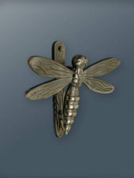Brass bee Brass Dragonfly Door Knocker - Pewter Finish - thumbnail 4