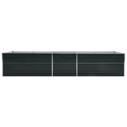 Berkfield Garden Raised Bed Galvanised Steel 400X80X77 Cm Anthracite - thumbnail 3