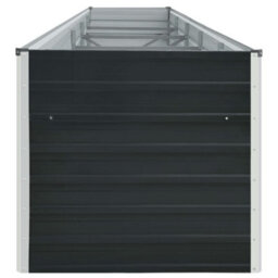 Berkfield Garden Raised Bed Galvanised Steel 400X80X77 Cm Anthracite - thumbnail 4