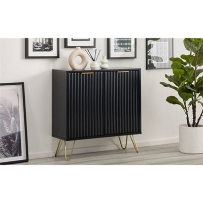 Ashfield Premium Matte Black Compact Sideboard - image 1