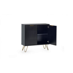 Ashfield Premium Matte Black Compact Sideboard - thumbnail 3