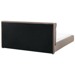 Beliani Bed Boucle Bajonna 180 X 200 Cm (Eu Super King) Brown - thumbnail 7