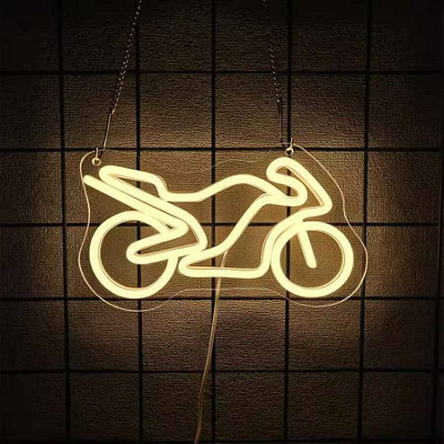 Bike Neon Wall Light Led Sign 15X25 Cm For Bedroom Game Room Party Decor - image 1