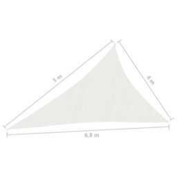 Berkfield Sunshade Sail 160 G/m2 White 4X5X6.8 M Hdpe - thumbnail 6