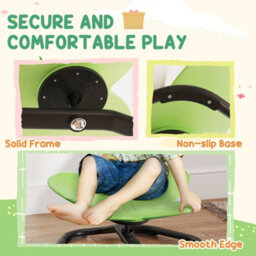 Aiyaplay Butterfly-Shaped Kids Swivel Chair, Sensory Spinning Chair, Green - thumbnail 5