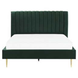 Beliani Bed Velvet Marville 180 X 200 Cm (Eu Super King) Emerald Green - thumbnail 5