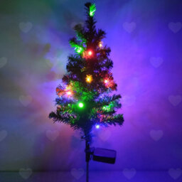 Amorly 2Pcs Solar Powered Christmas Tree Stake Lights, Waterproof Outdoor Xmas Decor For Yard Front Porch Garden Pathway Festive Lighting - thumbnail 8