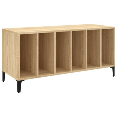 Vidaxl Record Cabinet Sonoma Oak 100X38X48 Cm Engineered Wood - image 1