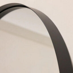 Large Black Arched Full Length Metal Mirror 170Cm X 80Cm - thumbnail 2