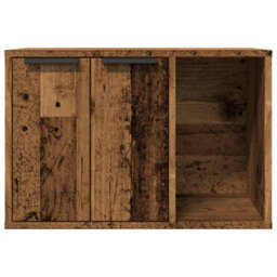 Vidaxl Cat Litter Box Enclosure Old Wood 60X40X40 Cm Engineered Wood - thumbnail 5