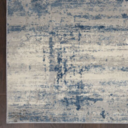 Ivory Blue Luxurious Abstract Modern Machine Made Easy To Clean Rug For Living Room Bedroom And Dining Room-282Cm X 389Cm - thumbnail 4