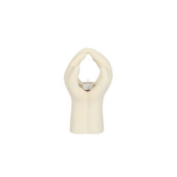 Praying Hands Tealight Holder - Elegant Meditation Candle Decor - thumbnail 2