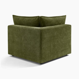 Furniturebox Uk Echo Green Linen-Look Fabric 4 Seater Modular Corner Sofa - thumbnail 7