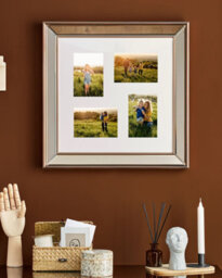 Beliani Frame For 4 Photos Dabola Copper - thumbnail 2