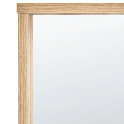 Beliani Wall Mirror Rosell 80 Cm 65 Cm Light Brown - thumbnail 5