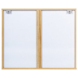 Beliani Wall Mirror Rosell 80 Cm 65 Cm Light Brown - thumbnail 4