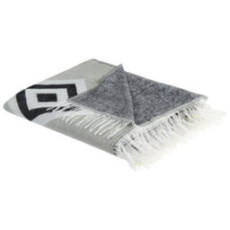 Beliani Blanket Kattike Fabric 130 X 170 Cm Grey - thumbnail 1