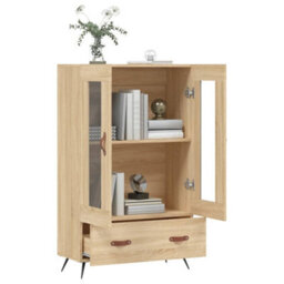Berkfield Highboard Sonoma Oak 69.5X31X115 Cm Engineered Wood - thumbnail 4
