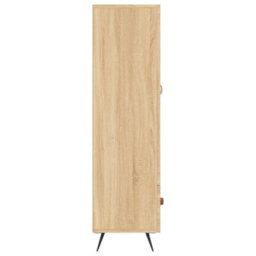 Berkfield Highboard Sonoma Oak 69.5X31X115 Cm Engineered Wood - thumbnail 7