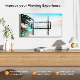 "Vonhaus Tv Wall Bracket For 32-70"" Screens, Ultra-Slim Tv Bracket With Spirit Level, Flat To Wall Mount, 45Kg Capacity" - thumbnail 5