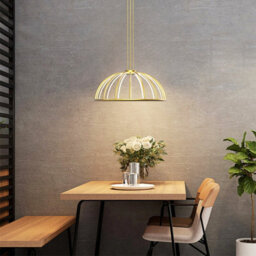 CGC Lighting Cgc Paraplu 2 Hemisphere 60Cm Satin Gold Led Ceiling Pendant Light - thumbnail 2