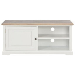 Berkfield Tv Cabinet White 90X30X40 Cm Wood - thumbnail 3