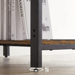 Songmics Computer Desk Industrial Design Pc 2 Shelves On Right Or Left Side Work Table For Office Living Room Lightweight Mounted - thumbnail 6