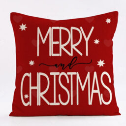 Amorly Set Of 4 Buffalo Plaid Christmas Pillow Covers, Tree, Joy, Snow, Merry Christmas Motifs, Holiday Decorative Throw Cushion Cases - thumbnail 9