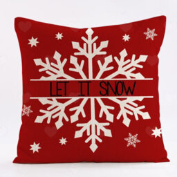 Amorly Set Of 4 Buffalo Plaid Christmas Pillow Covers, Tree, Joy, Snow, Merry Christmas Motifs, Holiday Decorative Throw Cushion Cases - thumbnail 7