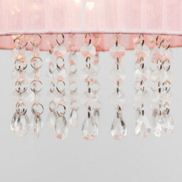 Valuelights Oba Pink Ceiling Droplets Shade And Bulb (D)28Cm - thumbnail 6