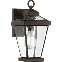Elegant Outdoor Ip44 Wall Light Lantern In Western Bronze With Led E27 Bulb - thumbnail 2