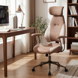 Height Adjustable High Back Desk Chair With 2D Adjustable Headrest - thumbnail 1
