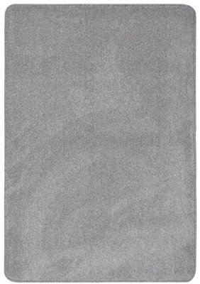 The Rugs Relay Collection Recycled Low Pile Rug In Grey - image 1
