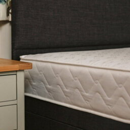 Divan Base Direct Rome Comfort Deluxe Sprung Divan Bed Set 5Ft King 2 Drawers Side - Lino Charcoal - thumbnail 2
