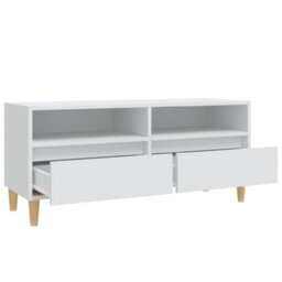 Berkfield Tv Cabinet White 100X34.5X44.5 Cm Engineered Wood - thumbnail 8