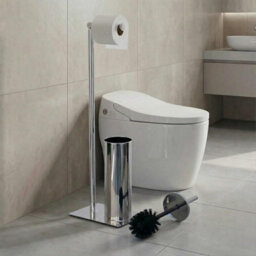 Alivio Freestanding Toilet Paper Holder With Toilet Brush Set (22 X 16 X 67Cm) - thumbnail 6