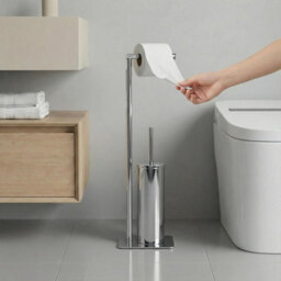 Alivio Freestanding Toilet Paper Holder With Toilet Brush Set (22 X 16 X 67Cm) - thumbnail 5